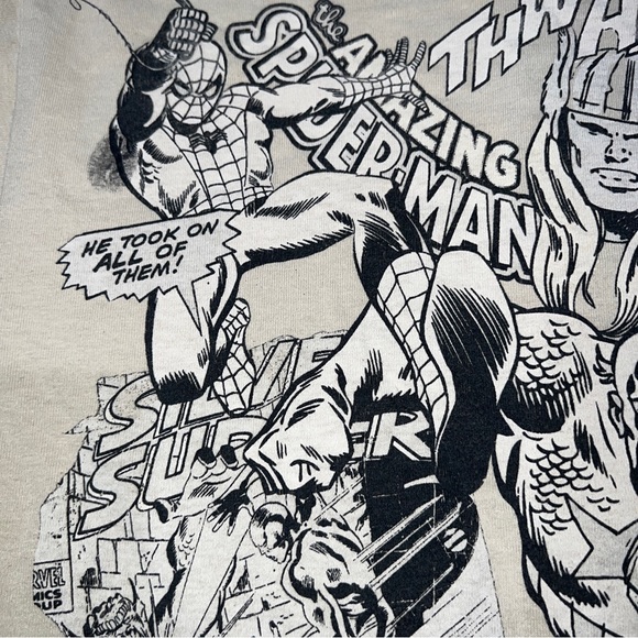 Solar Flare Marvel Comics Group Mens M Beige Graphic Print T Shirt Crew Neck - Picture 7 of 11